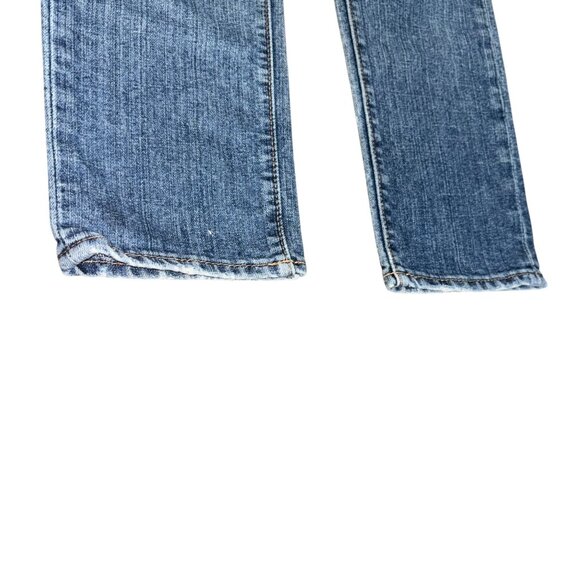 Old Navy The Diva 4 Short Denim Jeans Knee Holes - Picture 2 of 9